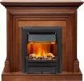 Электрокамин Dimplex Bradford - Орех с очагом Brookline Black 1