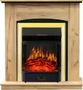 Каминокомплект Royal Flame Barcelona (разборный) - Дуб золотой с очагом Majestic FX Brass 1