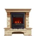 Электрокамин Royal Flame Pierre Luxe - Дуб / Сланец с очагом Aspen Black 1