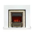 Электрокамин Royal Flame Montana - Белый с очагом Aspen Gold 1