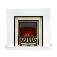 Каминокомплект Royal Flame Montana - Белый с очагом Aspen Gold