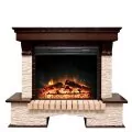Электрокамин Royal Flame Pierre Luxe - Темный дуб / Сланец бежевый с очагом Jupiter FX New 1