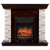 Камин электрический RealFlame Elford AO с очагом Fobos Lux BL S