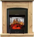 Каминокомплект Royal Flame Barcelona (разборный) - Дуб золотой с очагом Majestic FX M Black 1