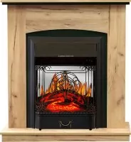 Каминокомплект Royal Flame Barcelona (разборный) - Дуб золотой с очагом Majestic FX M Black