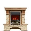 Электрокамин Royal Flame Pierre Luxe - Дуб / Сланец с очагом Aspen Gold 1