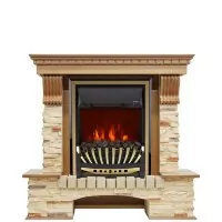 Каминокомплект Royal Flame Pierre Luxe - Дуб / Сланец с очагом Aspen Gold