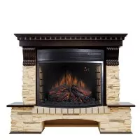 Каминокомплект Royal Flame Pierre Luxe - Темный дуб / Сланец с очагом Dioramic 28 LED FX