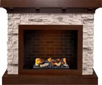 Каминокомплект Dimplex Chalet - Темный дуб/Сланец с очагом Cassette 400 LNH-INT (с дровами)