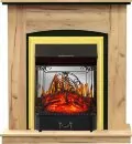 Каминокомплект Royal Flame Barcelona (разборный) - Дуб золотой с очагом Majestic FX M Brass 1