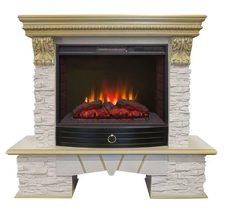 Камин электрический RealFlame Rockland LUX 25 WT с Sparta 25,5