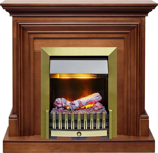 Электрокамин Dimplex Bradford - Орех с очагом Danville Antique Brass FB2