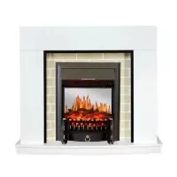 Каминокомплект Royal Flame Montana - Белый с очагом Fobos FX M Black