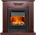 Электрокамин Dimplex Lumsden - Махагон коричневый антик с очагом Brookline Black 1