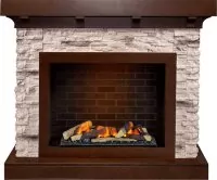 Каминокомплект Dimplex Chalet - Темный дуб/Сланец с очагом Cassette 600 LNH-INT (с дровами)