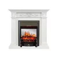 Каминокомплект Royal Flame Verona - Белый дуб с очагом Fobos FX M Black
