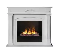 Камин электрический RealFlame Mirra 26 WT 3D Cassette 630 + Black вставка