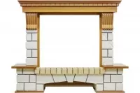 Портал универсальный Dimplex Pierre Luxe Symphony 2608/Symphony 2624L камень белый/дуб