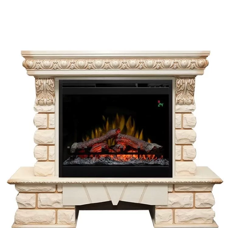 Электрокамин Dimplex Pierre Luxe Lord - Слоновая кость/Шампань с очагом Symphony 26'' DF2624-L