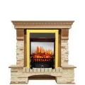 Электрокамин Royal Flame Pierre Luxe - Дуб / Сланец с очагом Fobos FX M Brass 1