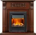 Электрокамин Dimplex Venice - Махагон коричневый антик с очагом Brookline Black 1