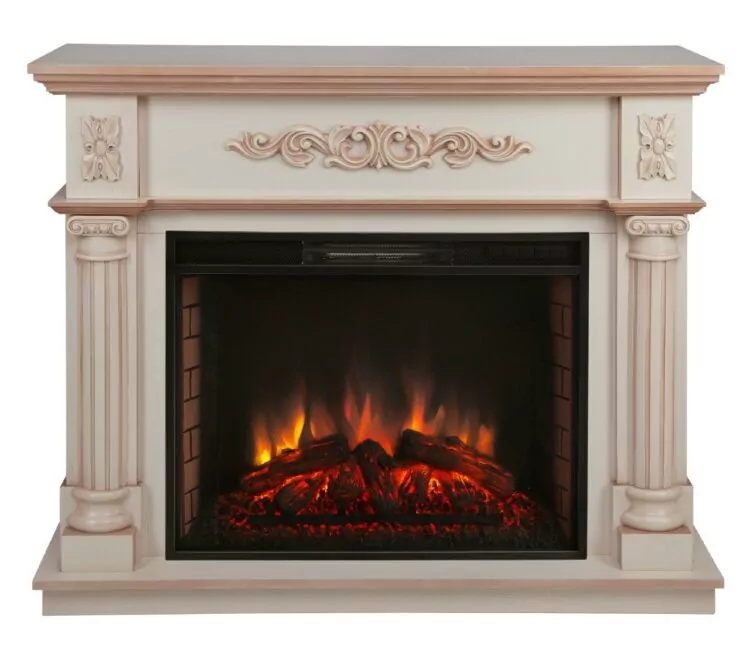 Камин электрический RealFlame Silvia 26 WT с очагом Epsilon 26 SIR