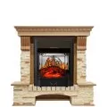 Электрокамин Royal Flame Pierre Luxe - Дуб / Сланец с очагом Majestic FX M Black 1