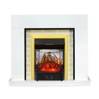 Каминокомплект Royal Flame Montana - Белый с очагом Majestic FX M Brass