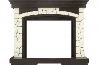 Портал Dimplex Glasgow Symphony 2608/Symphony 2624L камень белый/темный дуб
