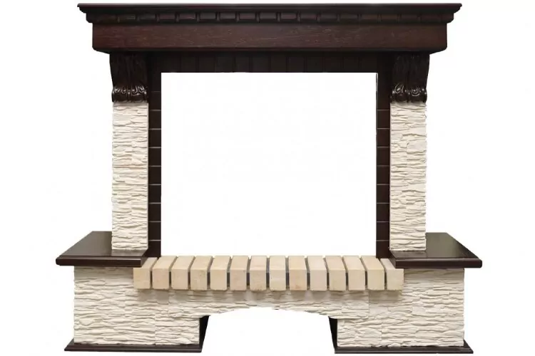 Dimplex Pierre Luxe - Темный дуб / Сланец мелкий