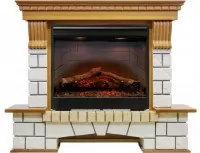 Портал Dimplex Pierre Luxe Symphony 2608/Symphony 2624L белый камень/ дуб