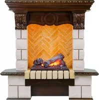 Каминокомплект Dimplex Pierre Luxe угловой - Темный дуб / Шампань с очагом Cassette 400 NH