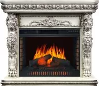 Каминокомплект Royal Flame Windsor - Слоновая кость с темной патиной с очагом Vision 30 EF LED FX