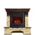 Электрокамин Royal Flame Pierre Luxe - Темный дуб / Сланец с очагом Aspen Black 1