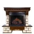 Электрокамин Royal Flame Pierre Luxe LORD - Темный дуб / Белый с очагом Dioramic 28 LED FX 1