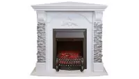 Камин электрический RealFlame Athena Corner  WT GR с  Fobos Lux BL