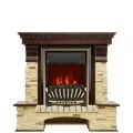 Электрокамин Royal Flame Pierre Luxe - Темный дуб / Сланец с очагом Aspen Gold 1