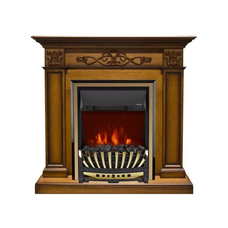 Электрокамин Royal Flame Verona - Дуб антик с очагом Aspen Gold