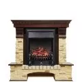 Электрокамин Royal Flame Pierre Luxe - Темный дуб / Сланец с очагом Fobos FX Black 1