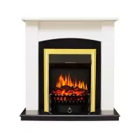 Каминокомплект Royal Flame Baltimore - Слоновая кость, черный с очагом Fobos FX Brass