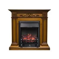 Каминокомплект Royal Flame Verona - Дуб антик с очагом Fobos FX Black
