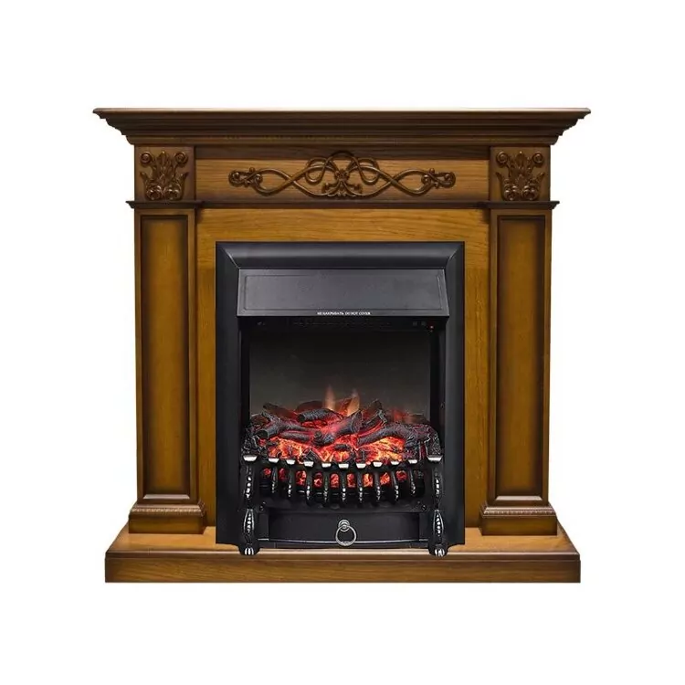 Электрокамин Royal Flame Verona - Дуб антик с очагом Fobos FX Black