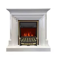 Каминокомплект Royal Flame Bradford - Белый с очагом Aspen Gold