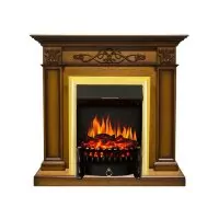 Каминокомплект Royal Flame Verona - Дуб антик с очагом Fobos FX Brass