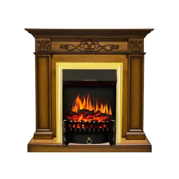 Электрокамин Royal Flame Verona - Дуб антик с очагом Fobos FX Brass