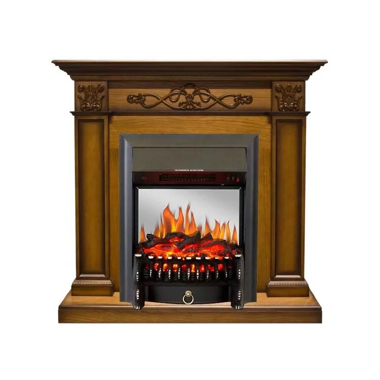 Электрокамин Royal Flame Verona - Дуб антик с очагом Fobos FX M Black