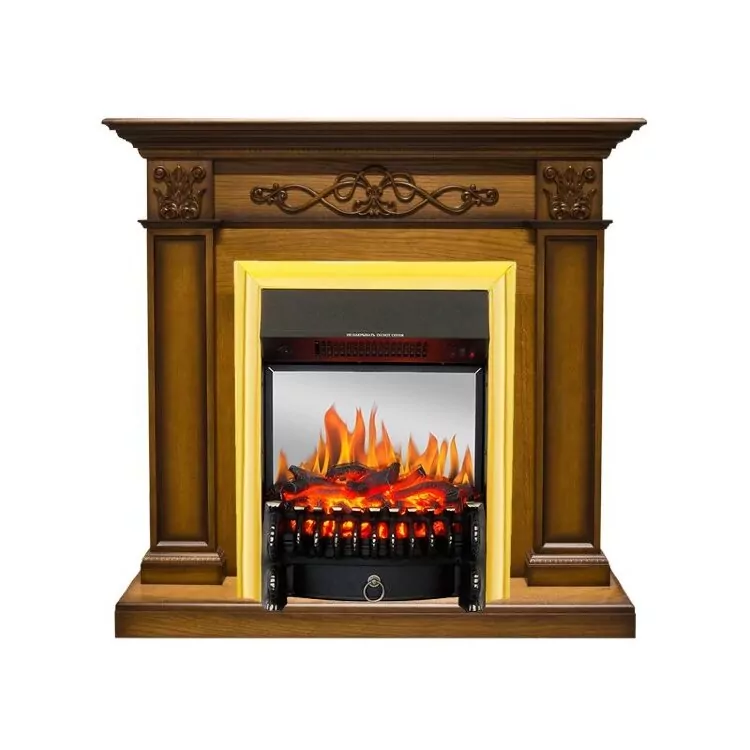 Электрокамин Royal Flame Verona - Дуб антик с очагом Fobos FX M Brass