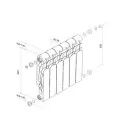 Royal Thermo Revolution 350 Радиатор алюминиевый - 4 секц. 4