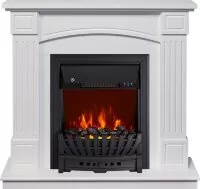 Каминокомплект Royal Flame Boston - Белый (Высота 925см) с очагом Aspen Black