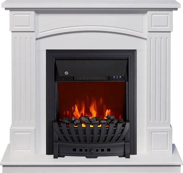 Электрокамин Royal Flame Boston - Белый (Высота 925см) с очагом Aspen Black